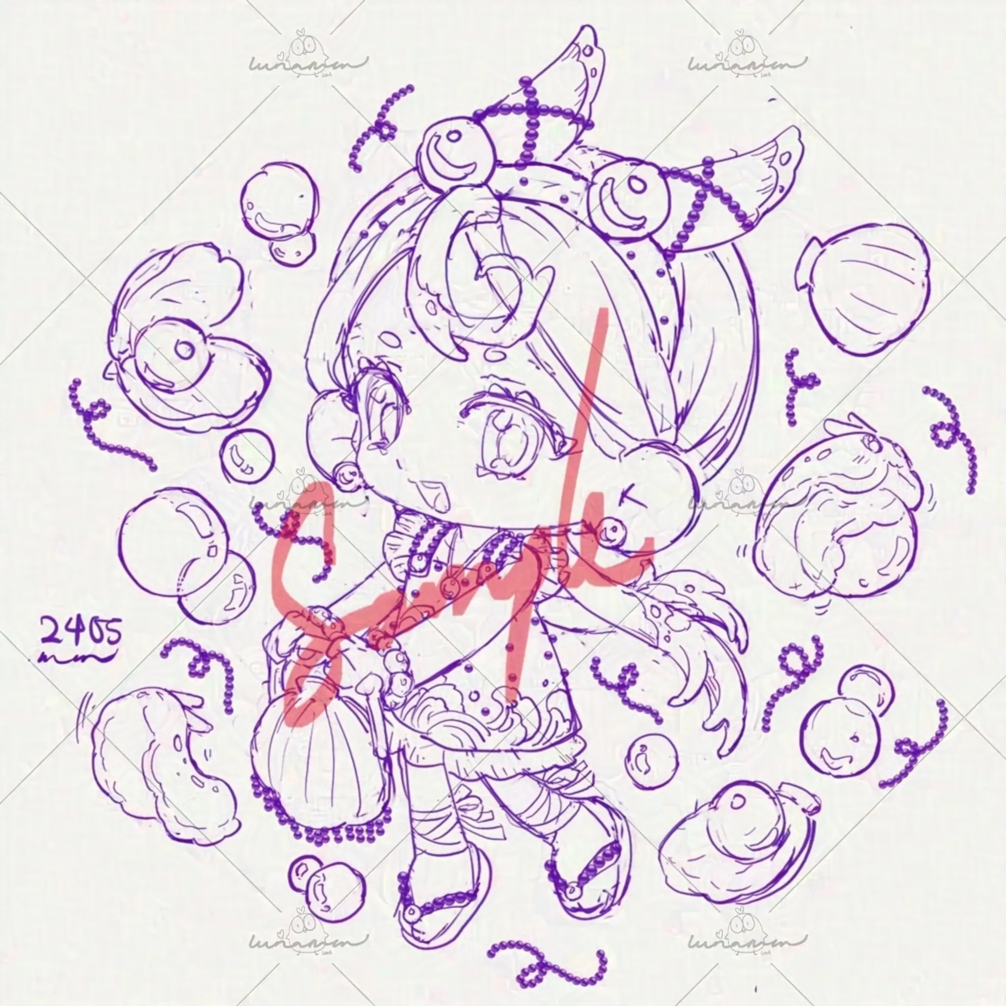 A sample of Chibi sketch -
                                Seller undefined