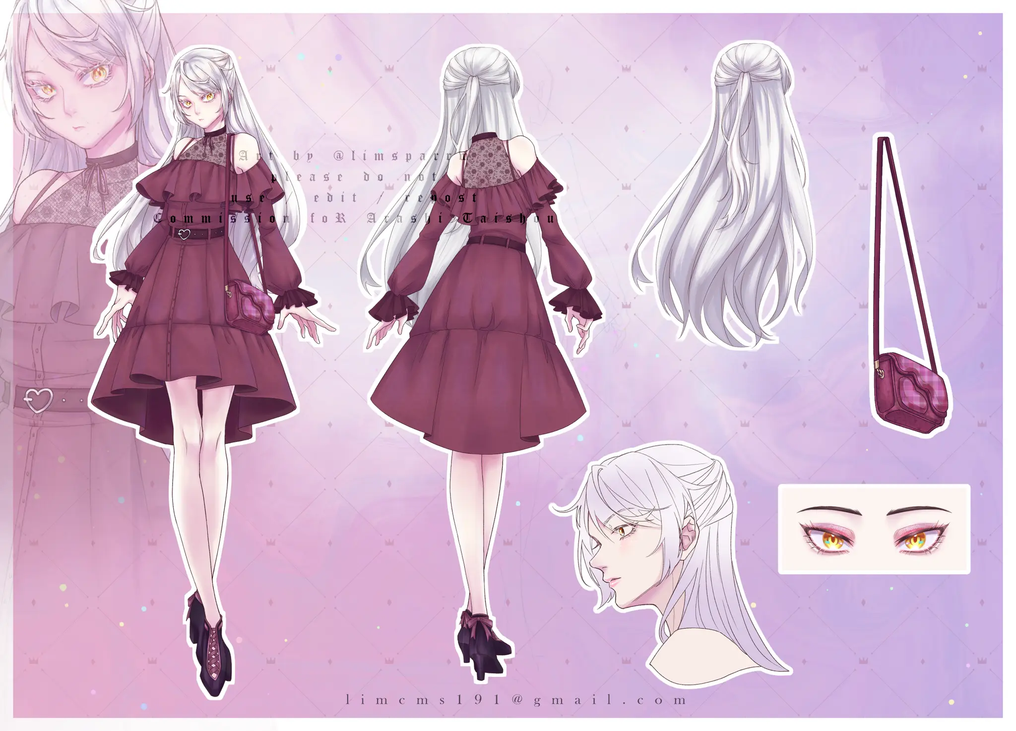 A sample of Outfit design, Character ref-sheet -
                                Seller undefined