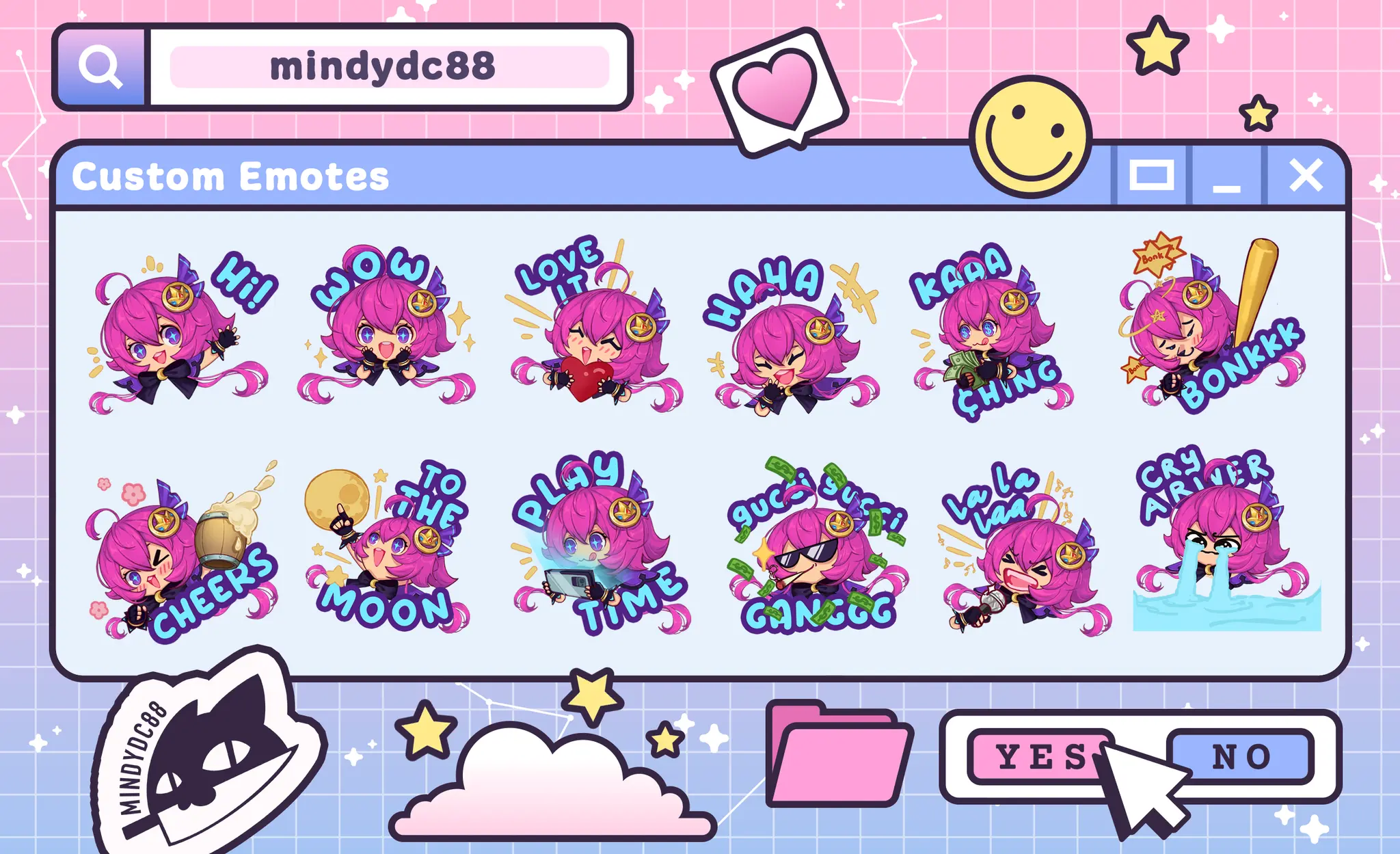 A sample of #1b - Emote -
                                Seller undefined